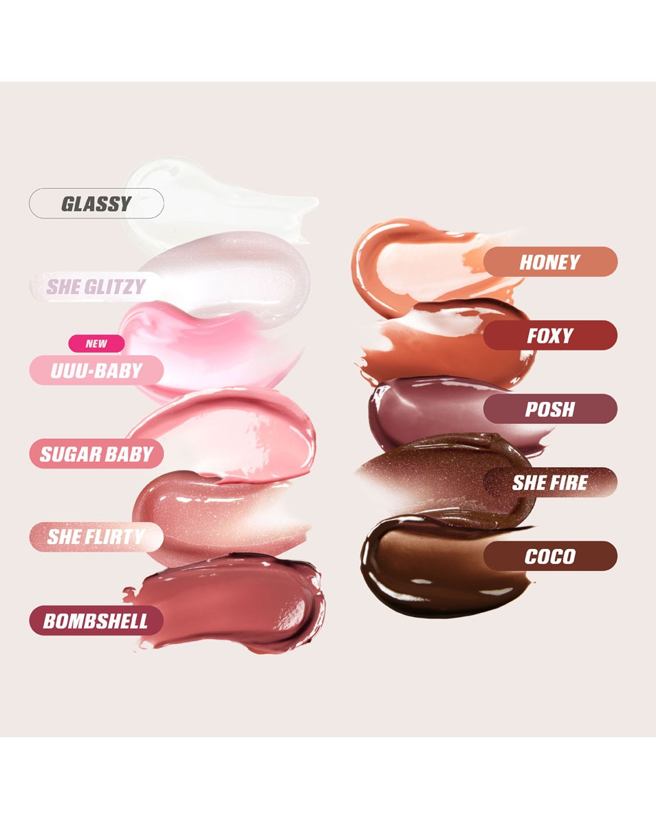 HUDA BEAUTY FAUX FILLER EXTRA SHINE LIP GLOSS COCO 5