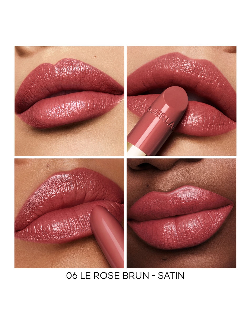 GUERLAIN Rouge G Refill - De personaliseerbare, uiterst verzorgende lipstick 06 LE ROSE BRUN - SATIN 5