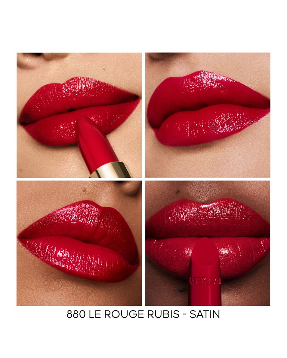 GUERLAIN Rouge G Refill - De personaliseerbare, uiterst verzorgende lipstick 880 LE ROUGE RUBIS - SATIN 5
