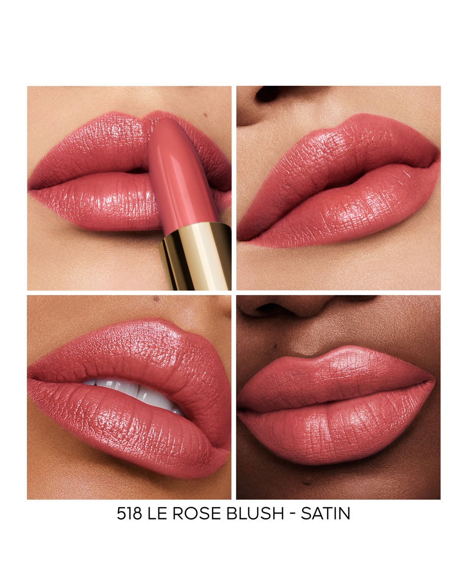 GUERLAIN Rouge G Refill - De personaliseerbare, uiterst verzorgende lipstick 518 LE ROSE BLUSH - SATIN 5
