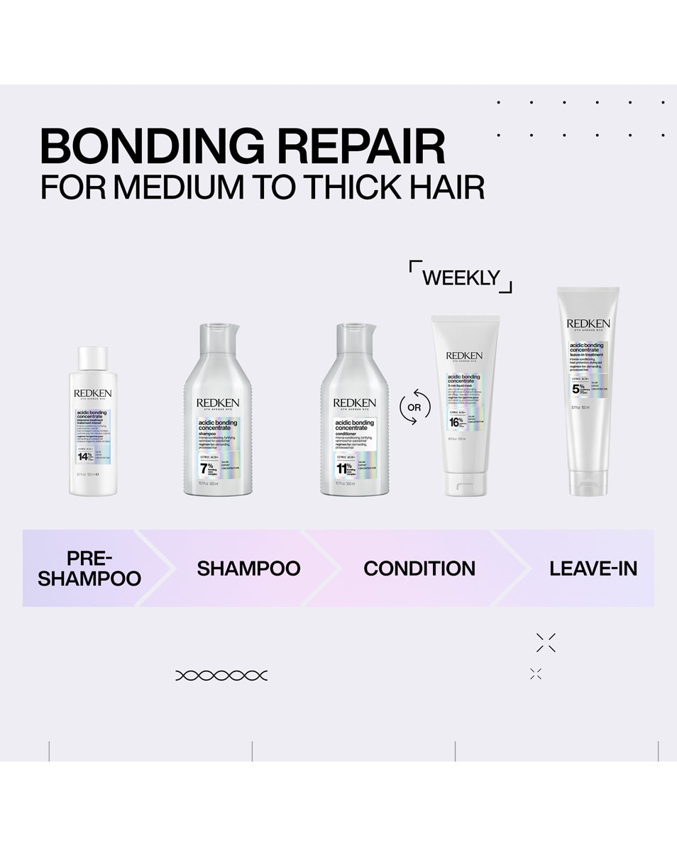 REDKEN Acidic Bonding Concentrate Herstellende conditioner - bonding verzorging 300 ML 5