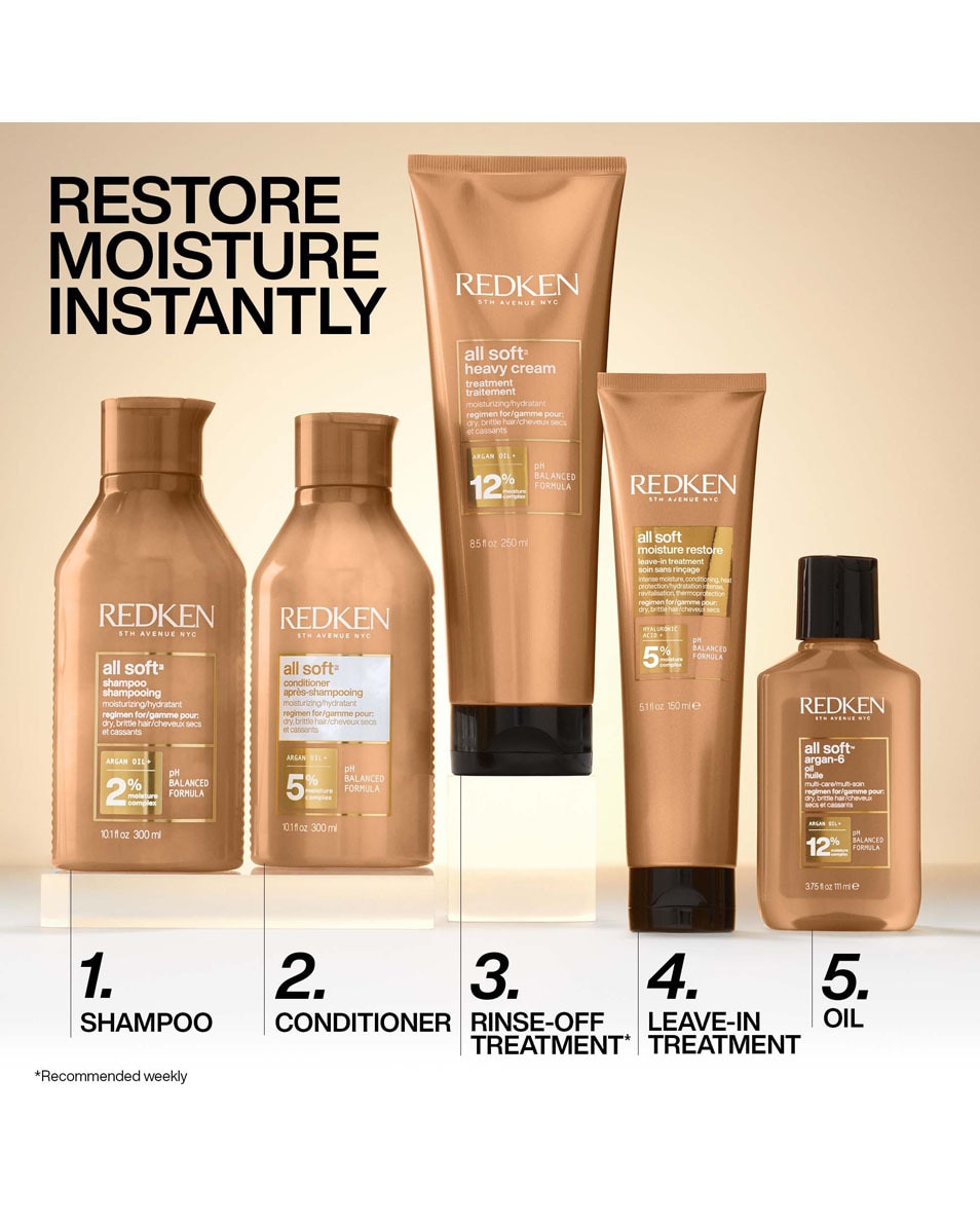 REDKEN All Soft Shampoo - voor droog haar 300 ML