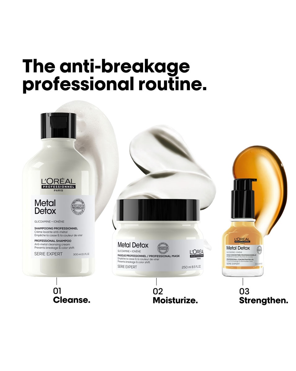 L'OREAL PROFESSIONNEL Metal Detox Shampoo voor beschadigd en breekbaar haar 300 ML 5