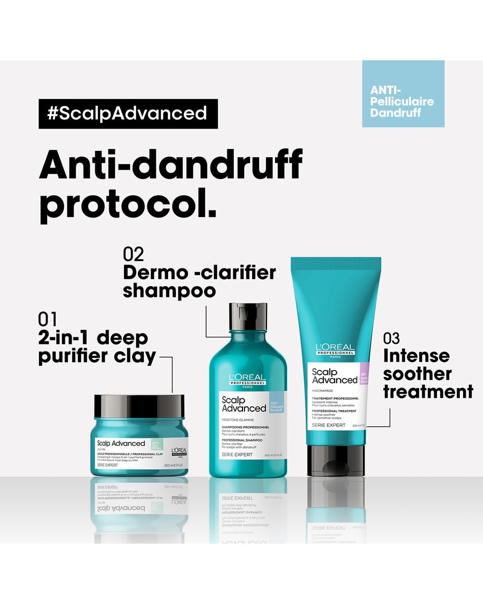 L'OREAL PROFESSIONNEL Scalp Advanced Anti-dandruff dermo-clarifier shampoo 300 ML 5
