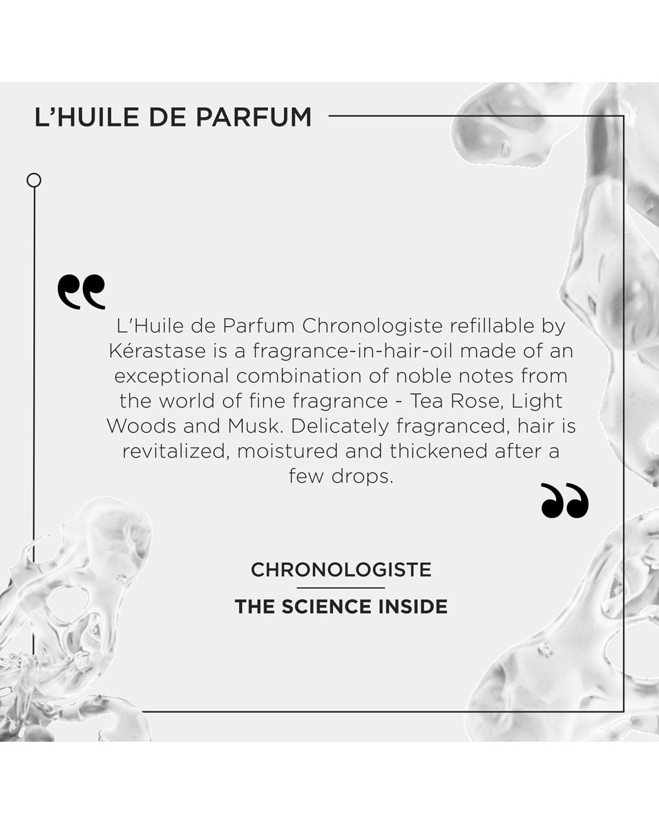 KÉRASTASE Chronologiste L'Huile de Parfum Navulling Olie - voedende haarparfum - voor alle haartypes 75 ML 5