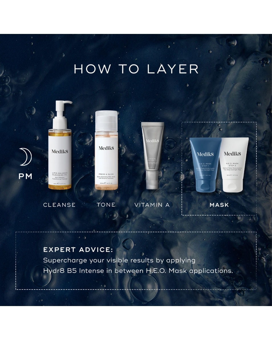 MEDIK8 H.E.O. Mask Optimal Ratio Moisturisation Two-Step Overnight Mask 2 ST