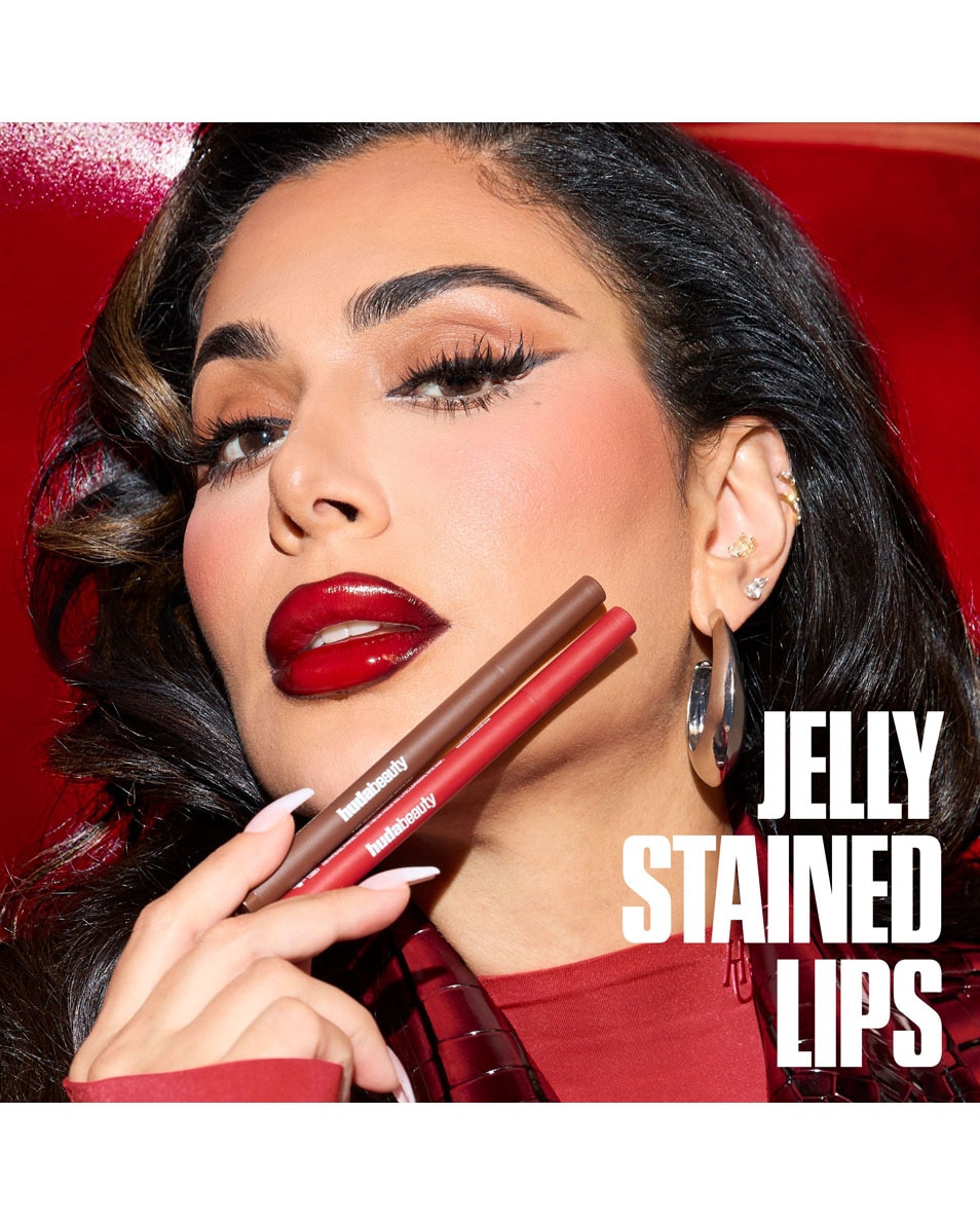 HUDA BEAUTY LIP CONTOUR LIP STAIN RICH BROWN 5