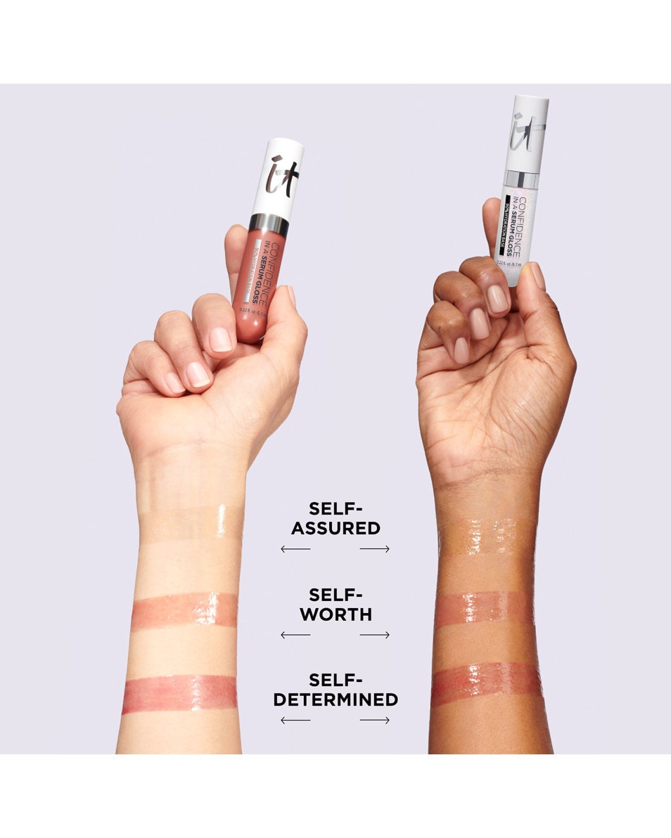 IT COSMETICS Confidence In A Serum Gloss Lipgloss - Gladmakend En Hydraterend - Extra Glanzende Finish SELF-DETERMINED 5