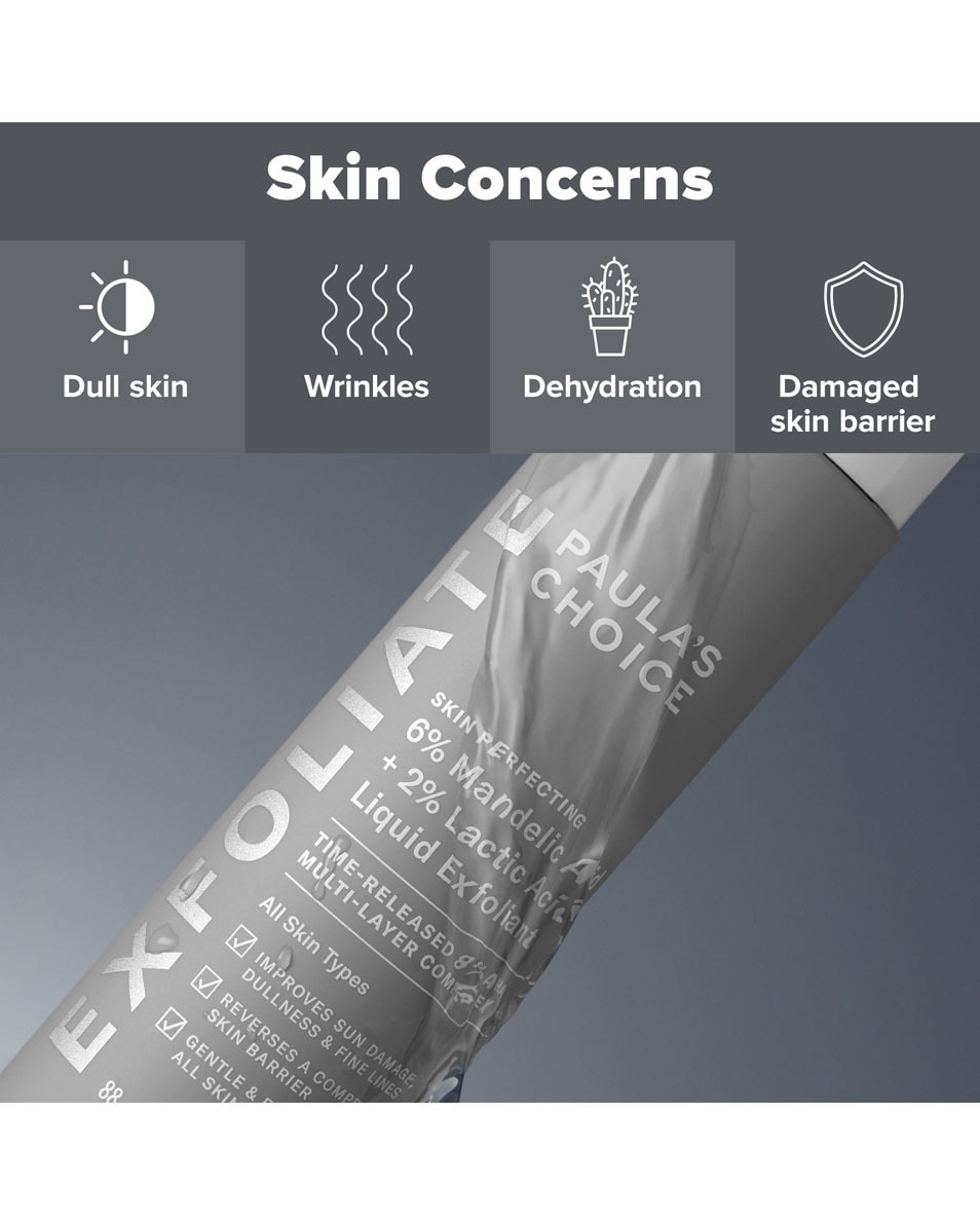 Paula's Choice SKIN PERFECTING SKIN PERFECTING 6% Mandelic Acid + 2% Lactic Acid AHA Liquid Exfoliant 88 ML
