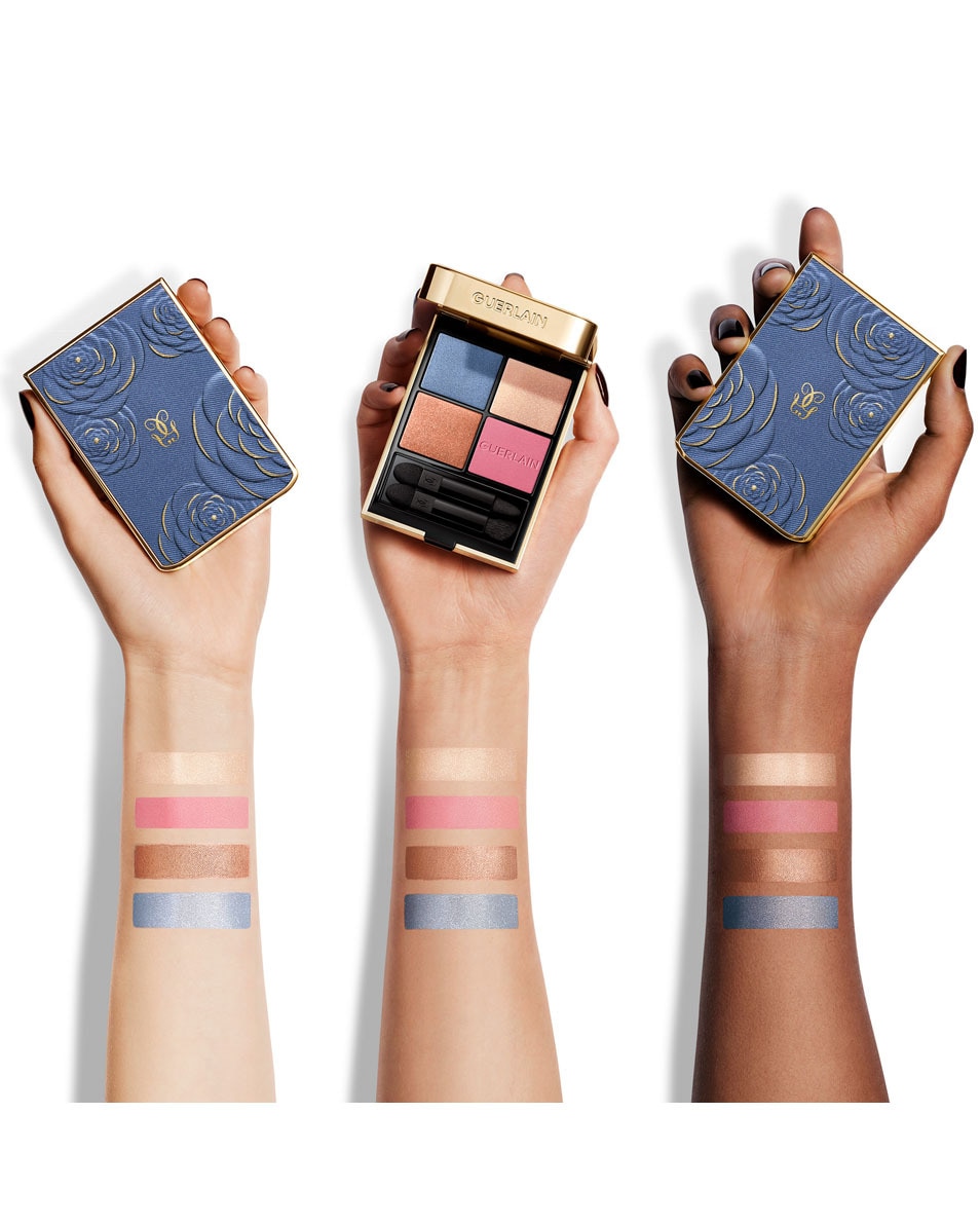 GUERLAIN OMBRES G Denim Blossom 4-kleuren oogschaduwpalet - Limited Edition 002 RUBY WHISPER 5