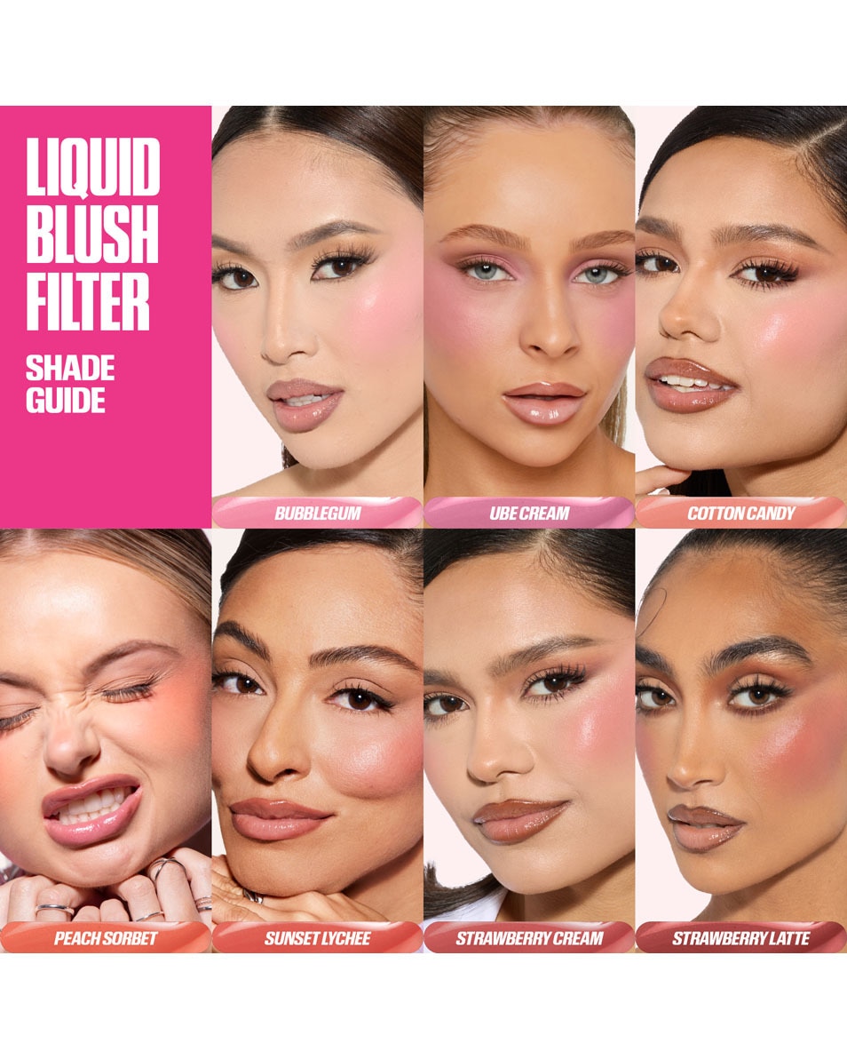 HUDA BEAUTY BLUSH FILTER LIQUID BLUSH STRAWBERRY LATTE