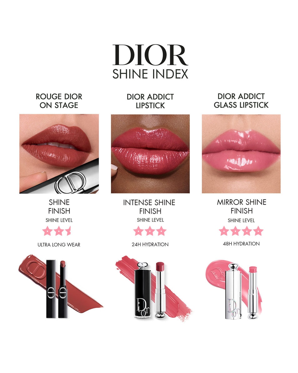 DIOR Dior Addict Glass Lipstick - Hydrating Lip Gloss Stick Ultra-glanzende en Hydraterende Lipgloss Stick 306 Rose Charms - Glossy 5