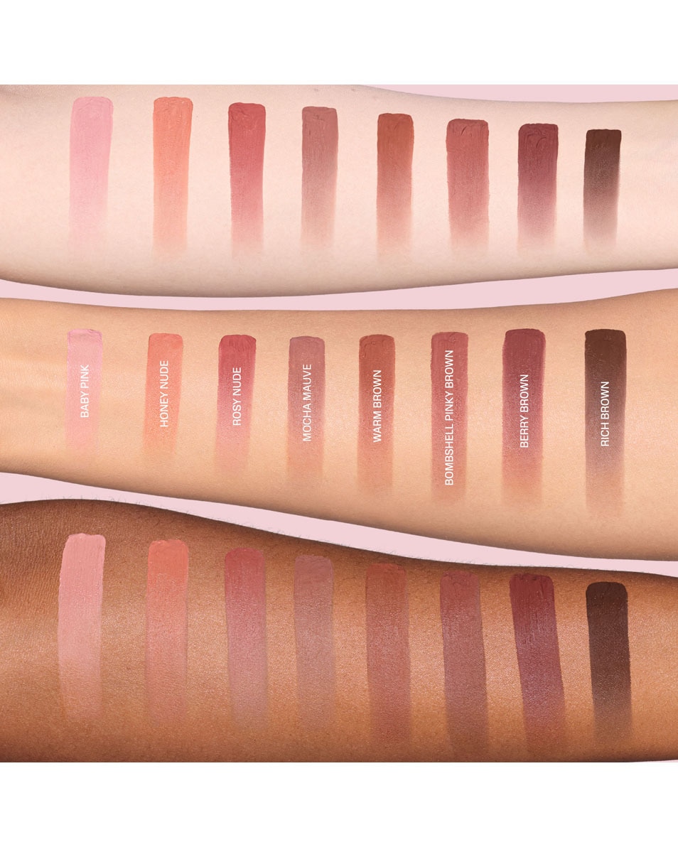 HUDA BEAUTY LIQUID MATTE MOUSSE SOFT BLUR LIP CREAM BERRY BROWN 5
