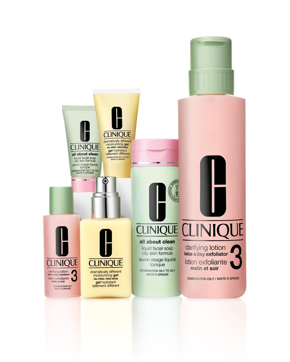CLINIQUE DRAMATICALLY DIFFERENT™ OIL-FREE GEL HYDRATERENDE DAG- & NACHTCRÈME - GEMENGDE TOT VETTE HUID - 3-STEP SYSTEM 125 ML