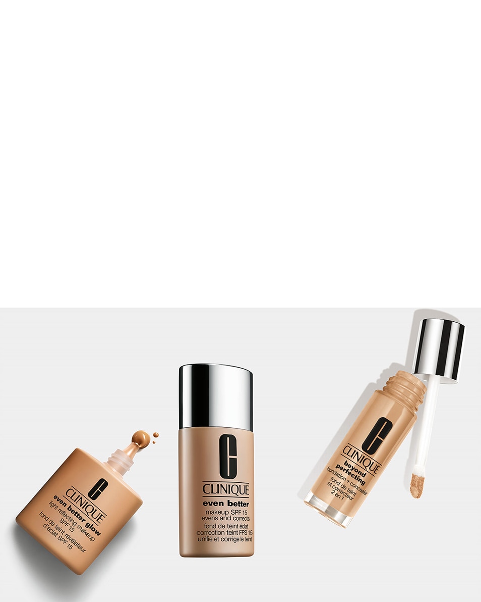 CLINIQUE EVEN BETTER™ GLOW LIGHT REFLECTING MAKEUP FOUNDATION SPF 15 - VERBETERT DE HUIDTEXTUUR - GEMENGDE HUID WN 114 Golden