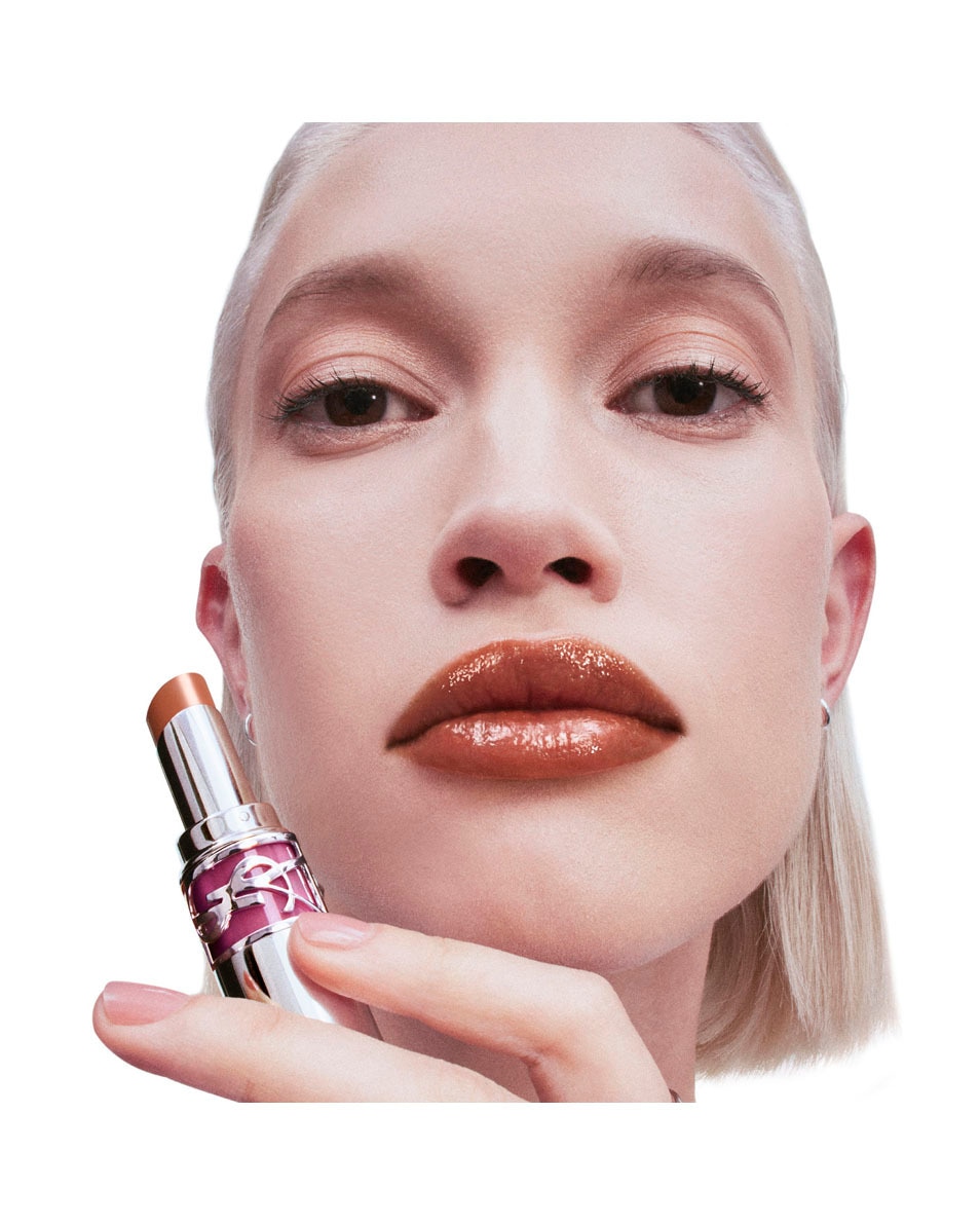 YVES SAINT LAURENT Ysl Loveshine Candy Glaze Lip Gloss Stick - 4 NUDE PLEASURE 6