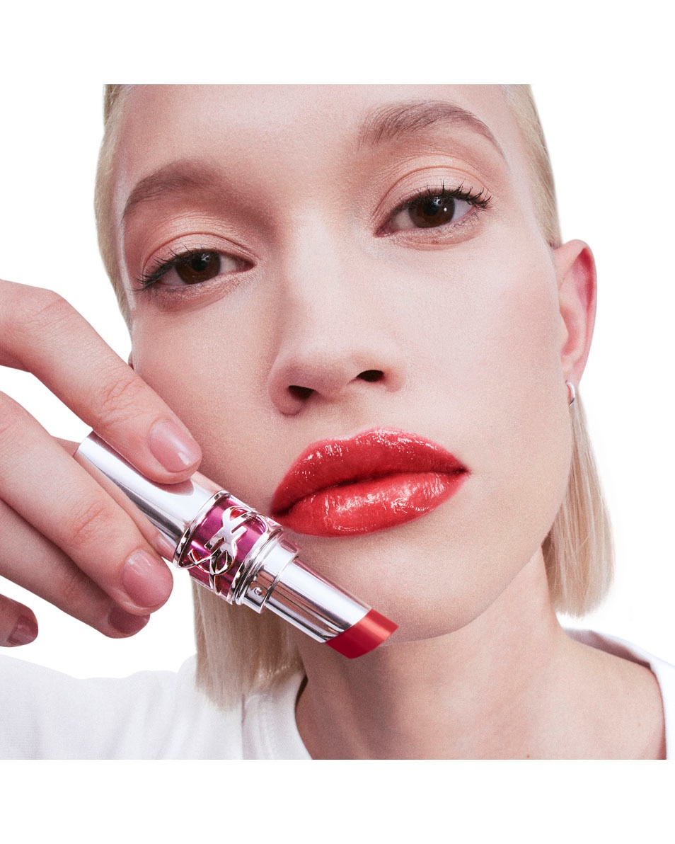 YVES SAINT LAURENT YSL Loveshine Candy Glaze Lip Gloss Stick - 11 RED THRILL 6
