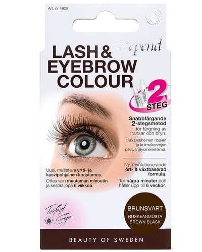 DEPEND EYE LASH & EYEBROW COLOUR Â WIMPER- WENKBRAUWVERF Brown Black