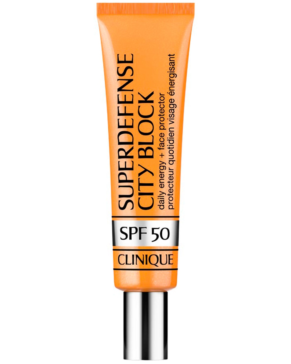 CLINIQUE SUPERDEFENSE CITY BLOCK BROAD SPF 50 DAILY ENERGY + FACE PROTECTOR ZONNEBESCHERMING GEZICHT - REVITALISEREND & OLIEVRIJ 40 ML