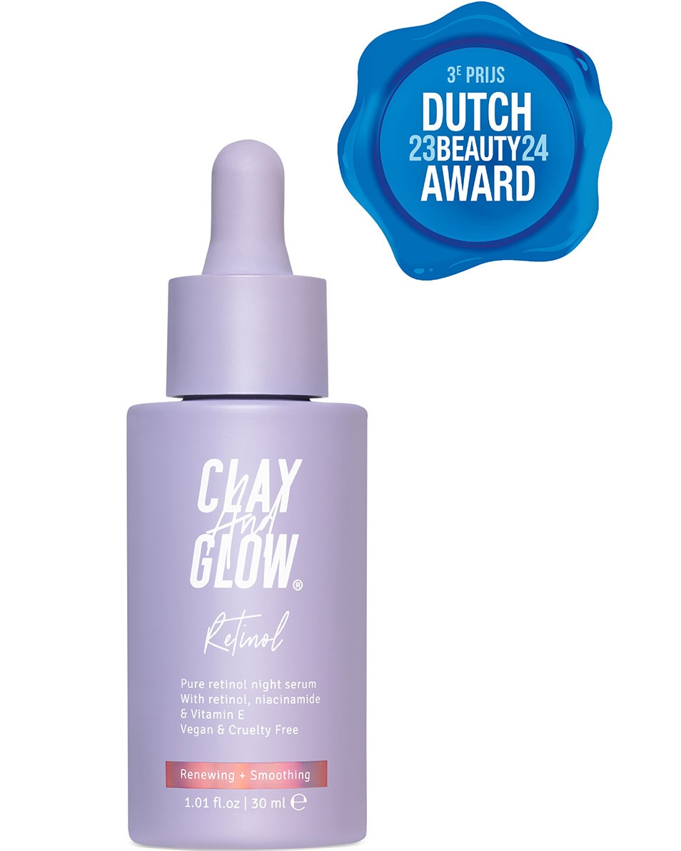 CLAY AND GLOW Retinol Nacht Serum Anti-aging Serum 30 ML