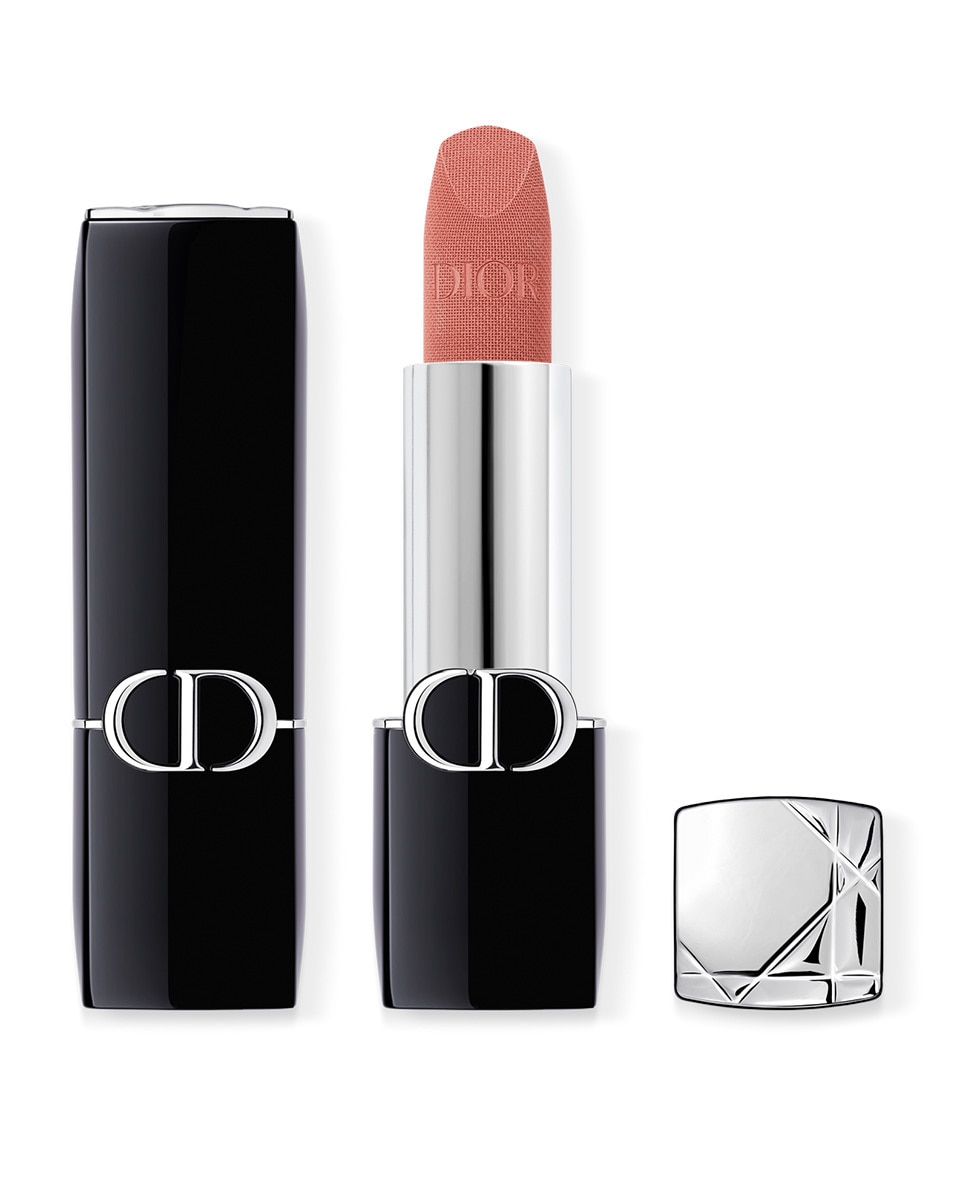 DIOR Rouge Dior Lipstick - comfort en langhoudend VELVET - 100 NUDE LOOK
