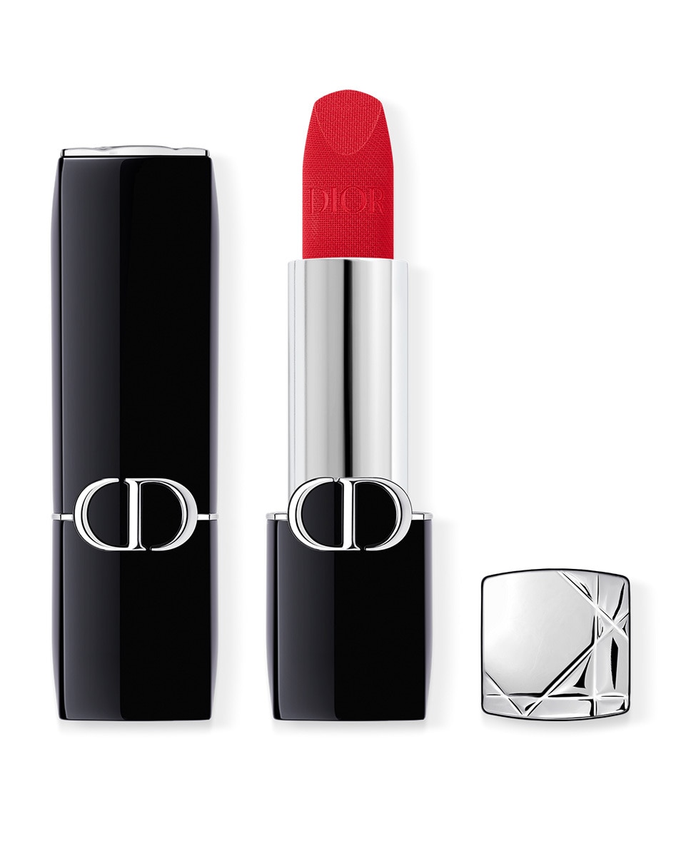 DIOR Rouge Dior Lipstick - comfort en langhoudend VELVET - 666 ROUGE EN DIABLE