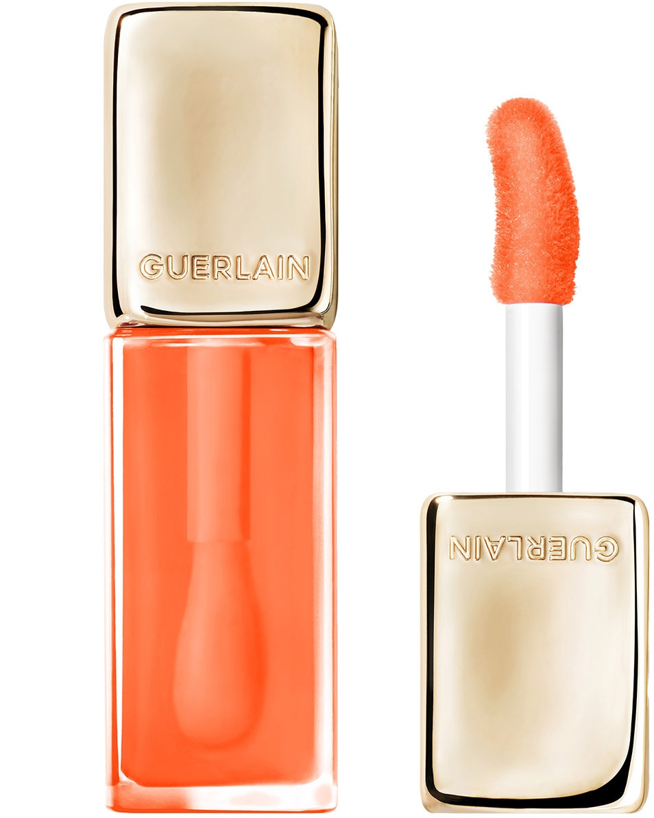 GUERLAIN KISSKISS BEE GLOW OIL MET HONING VERRIJKTE, GETINTE LIPOLIE 319 PEACH GLOW