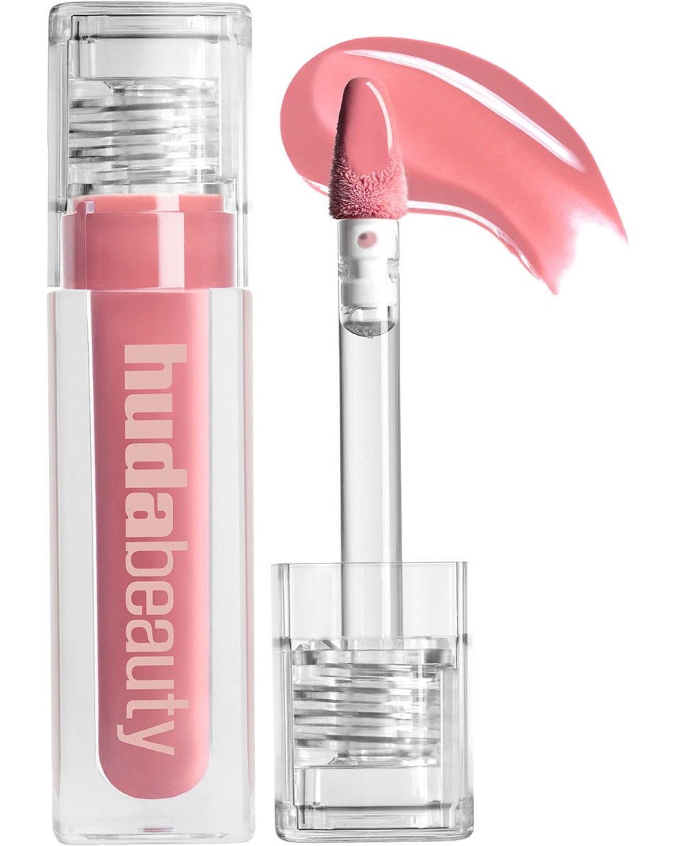 HUDA BEAUTY FAUX FILLER EXTRA SHINE LIP GLOSS SUGAR BABY