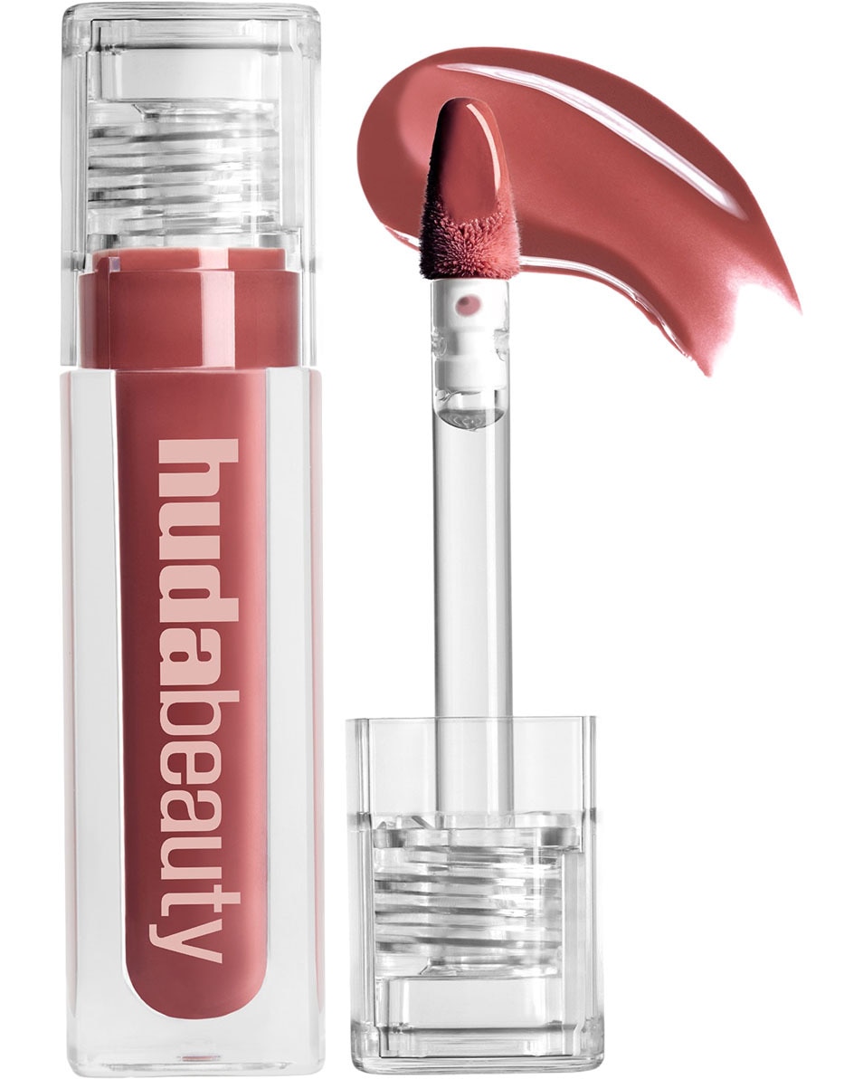 HUDA BEAUTY FAUX FILLER EXTRA SHINE LIP GLOSS BOMBSHELL