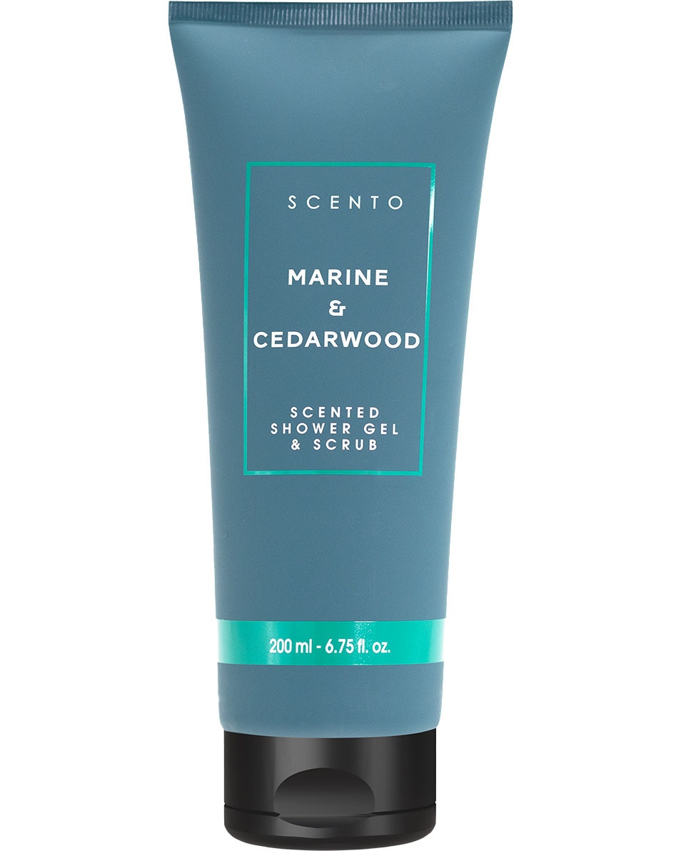 SCENTO Marina & Cedarwood Douche gel & Scrub 200 ML
