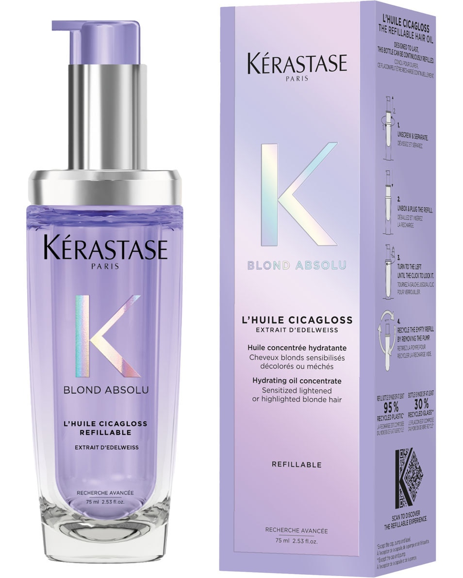 KÉRASTASE Blond Absolu L'Huile Cicagloss Herstellende haarolie - voor ontkleurd en blond haar 75 ML