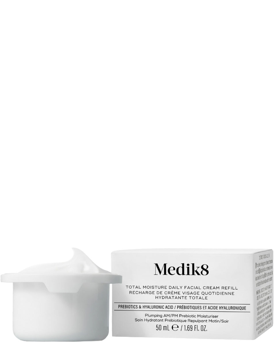 MEDIK8 Total Moisture Daily Facial Cream Refill Multi-Layered Moisturiation with H.E.O. & Prebiotic Peptides 50 ML