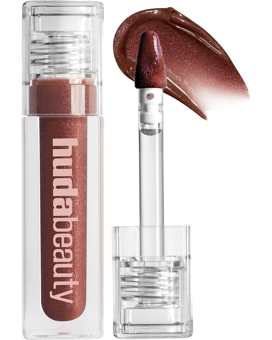 HUDA BEAUTY ICY NUDE FAUX FILLER LIP GLOSS SHE FIRE