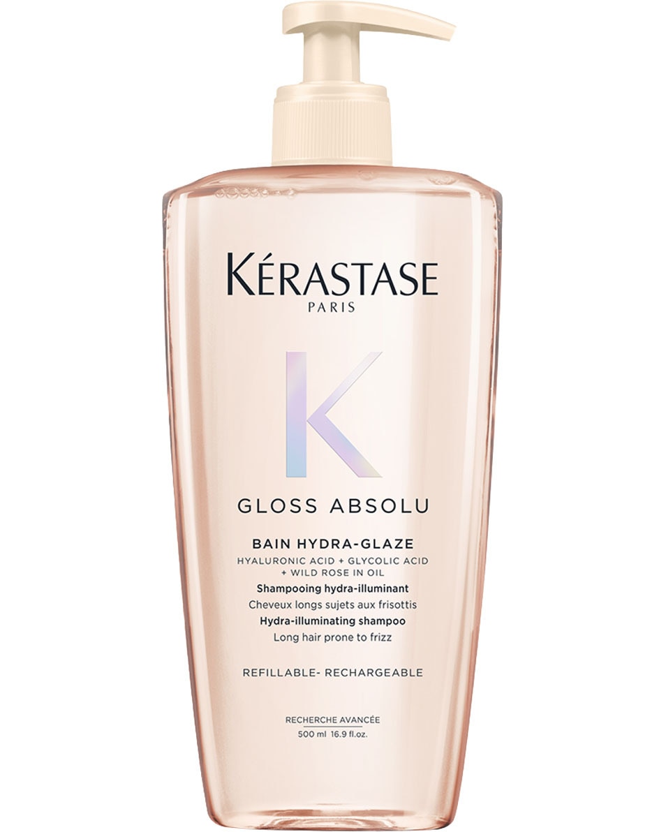 KÉRASTASE Gloss Absolu Bain Hydra-Glaze Anti-frizz shampoo voor lang, pluizig haar 500 ML