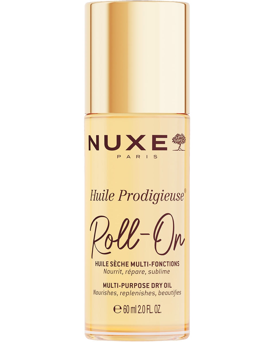 NUXE HUILE PRODIGIEUSE ROLL-ON Een iconische droge olie-textuur met een sensuele, iconische geur, in een leuk, praktisch formaat. 60 ML