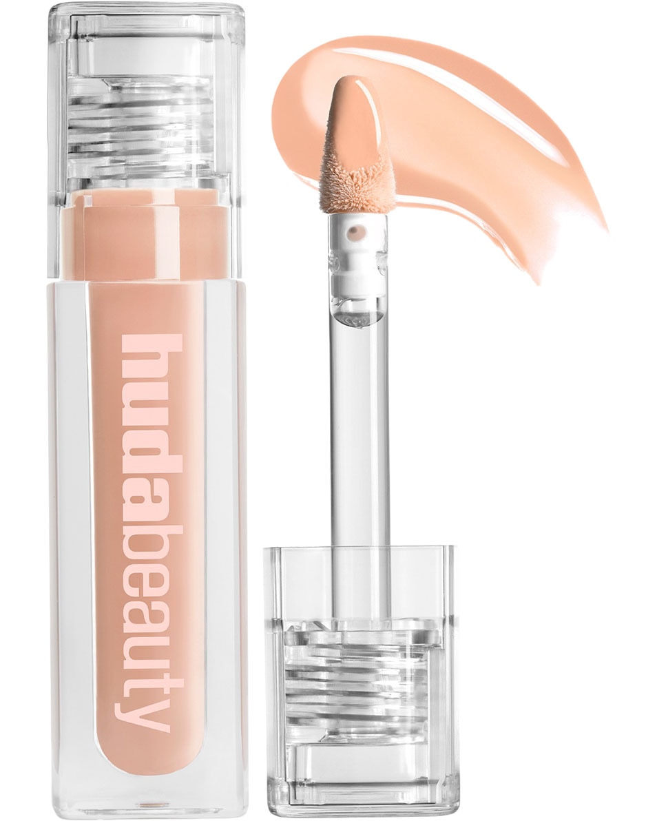 HUDA BEAUTY FAUX FILLER EXTRA SHINE LIP GLOSS LIGHTCEALER