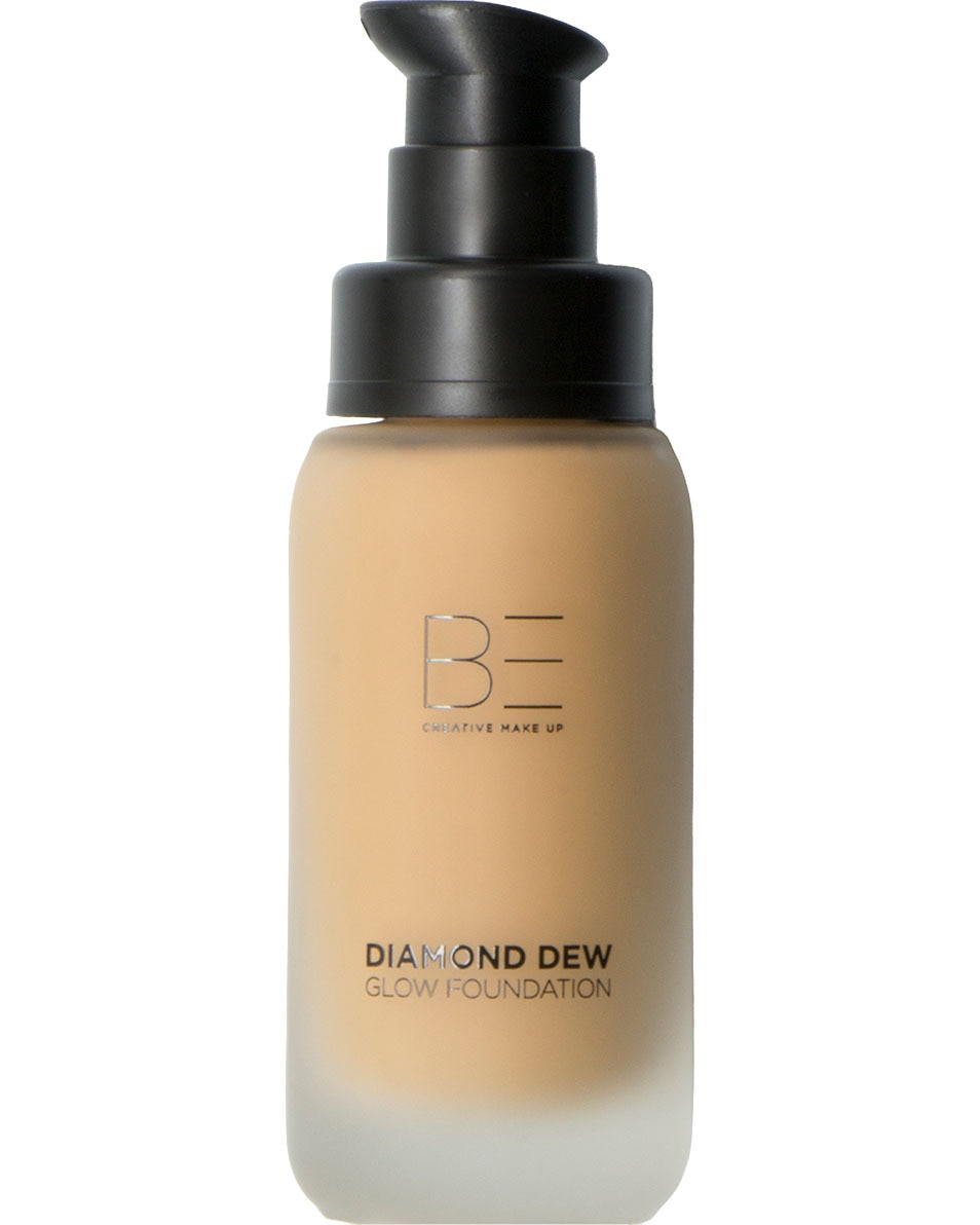 BE Creative Make Up DIAMOND DEW GLOW 24 uur hydraterende glowy foundation met medium dekking Hoola Original / Cookie Golden Pearl / Pompom / Shellie Gleam