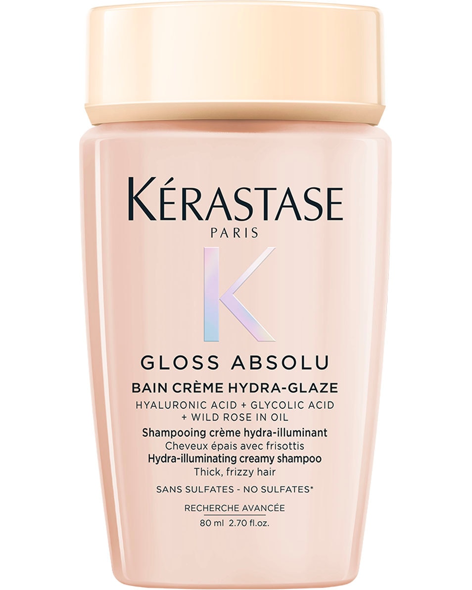 KÉRASTASE Gloss Absolu Bain Riche Crème Hydra-Glaze Anti-Frizz Shampoo Met Glanseffect - Voor Dik, Pluizig Haar 80 ML