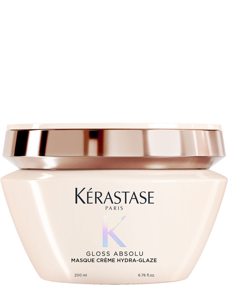 KÉRASTASE Gloss Absolu Masque Riche Crème Hydra-Glaze Hydraterend Anti-Frizz Haarmasker - Voor Dik, Pluizig Haar 200 ML