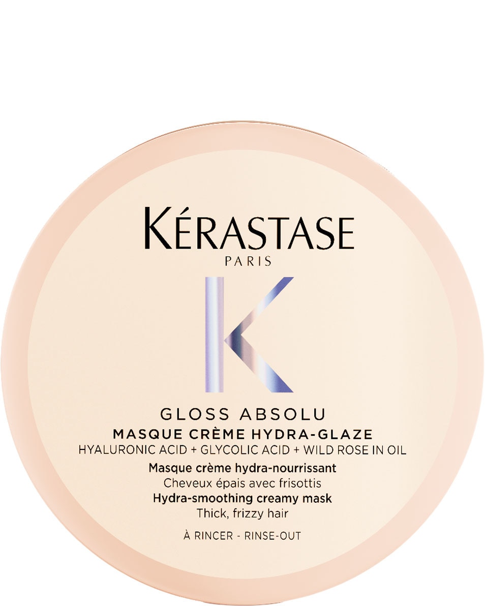 KÉRASTASE Gloss Absolu Masque Riche Crème Hydra-Glaze Hydraterend Anti-Frizz Haarmasker - Voor Dik, Pluizig Haar 75 ML