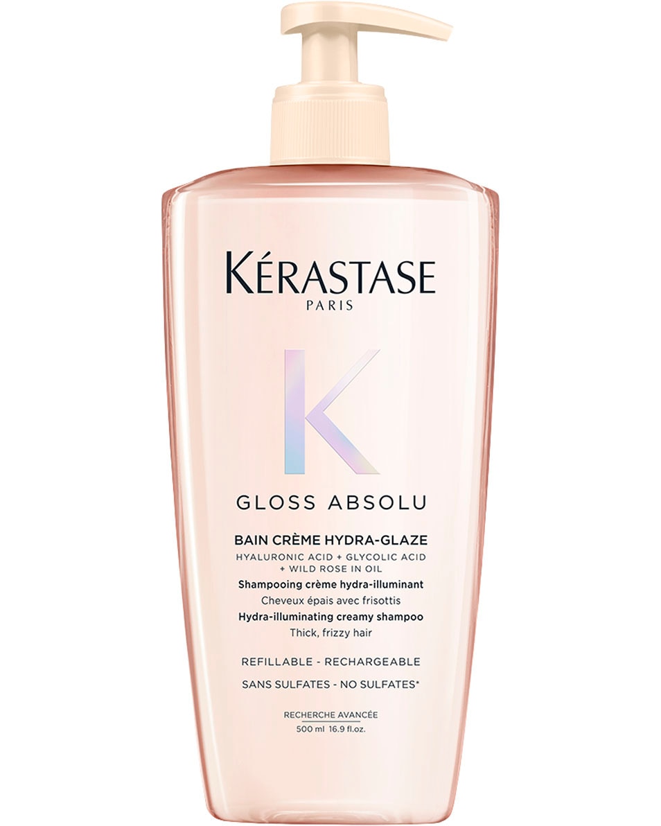 KÉRASTASE Gloss Absolu Bain Riche Crème Hydra-Glaze Anti-Frizz Shampoo Met Glanseffect - Voor Dik, Pluizig Haar 500 ML