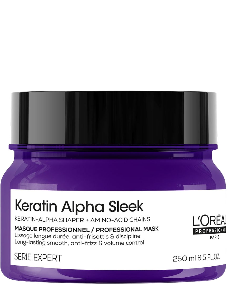 L'OREAL PROFESSIONNEL Keratin Alpha Sleek Haarmasker - Hydratatie En Glans 250 ML