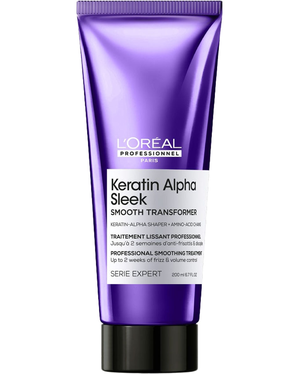 L'OREAL PROFESSIONNEL Keratin Alpha Sleek Smooth Transformer - Anti-Frizz En Volumecontrole 200 ML