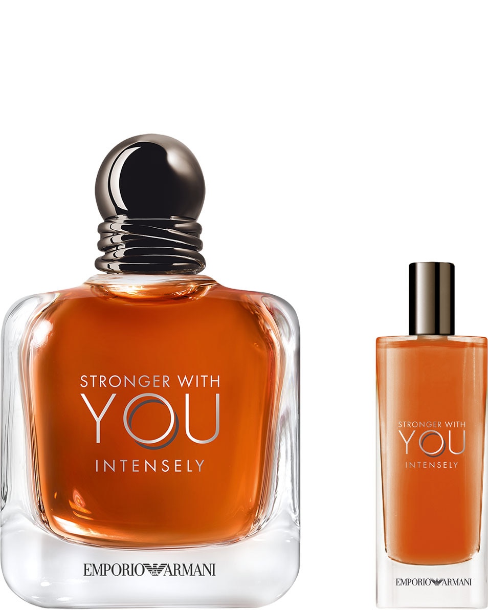 ARMANI Stronger With You Intensely Eau De Parfum Geschenkset - Fougère Amberachtig Parfum 2 ST