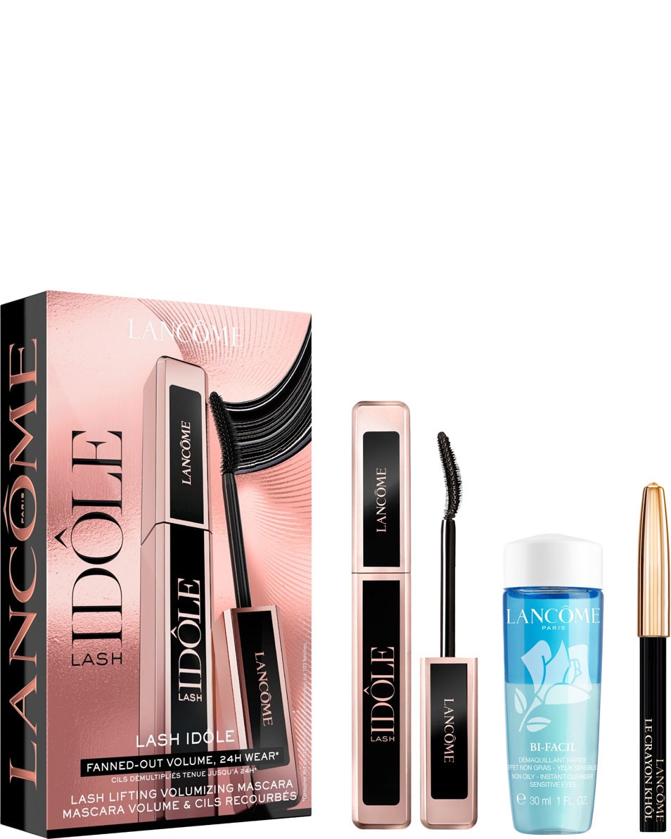 LANCÔME Lash Idôle Mascara Set - Lash Idôle Mascara - Bi-Facil Eye Make-Up Remover - Crayon Khôl - Limited Edition 3 ST