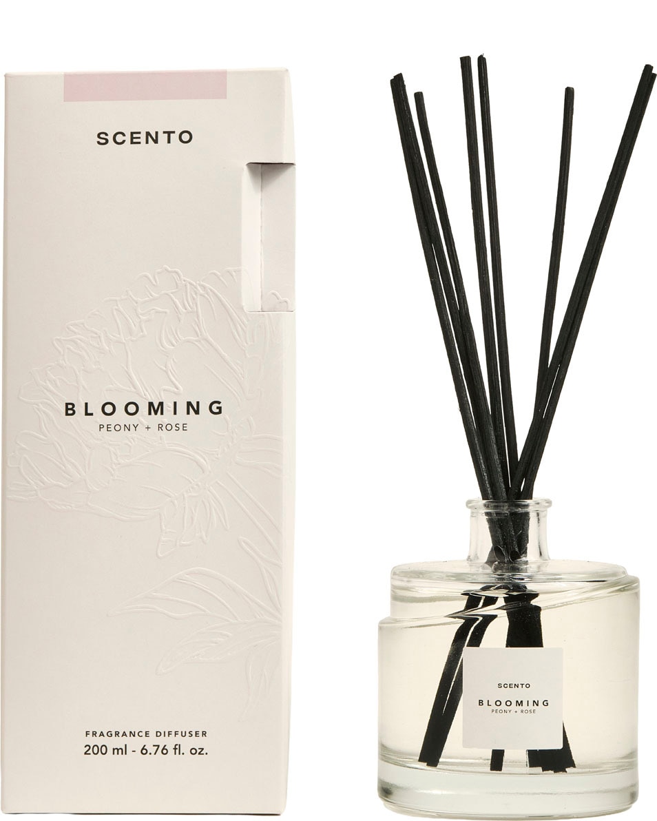 SCENTO Blooming Geurstokjes Pioen & Roos 200 ML