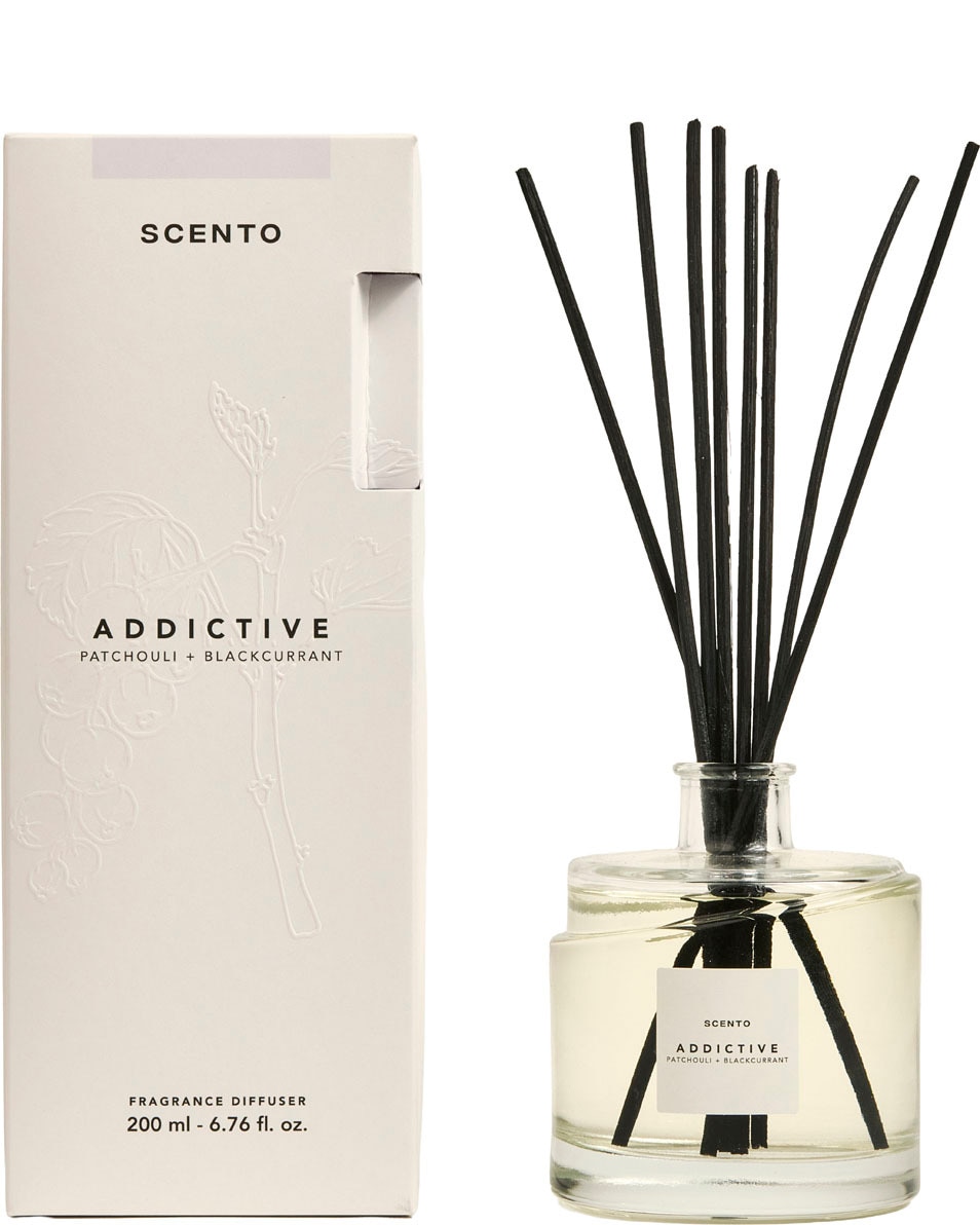 SCENTO Addictive Geurstokjes patchouli & zwarte bessen 200 ML