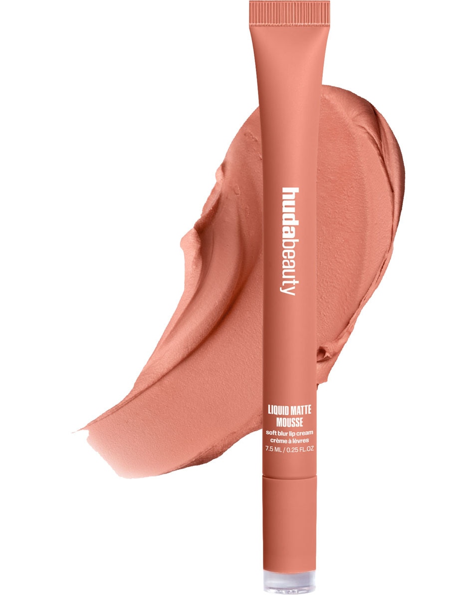 HUDA BEAUTY LIQUID MATTE MOUSSE SOFT BLUR LIP CREAM HONEY NUDE
