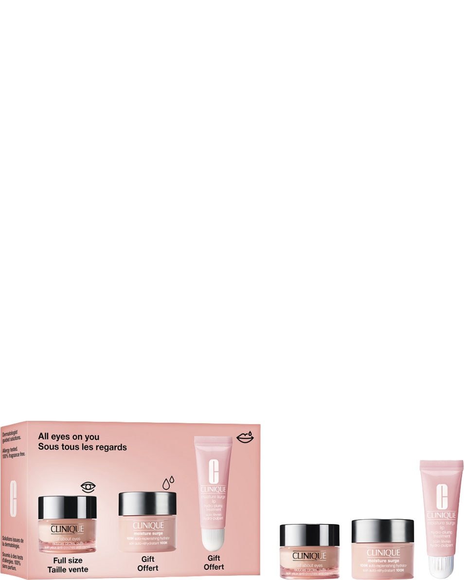 CLINIQUE All Eyes On You Set Hydraterende Set voor Gezicht, Ogen en Lippen 3 ST