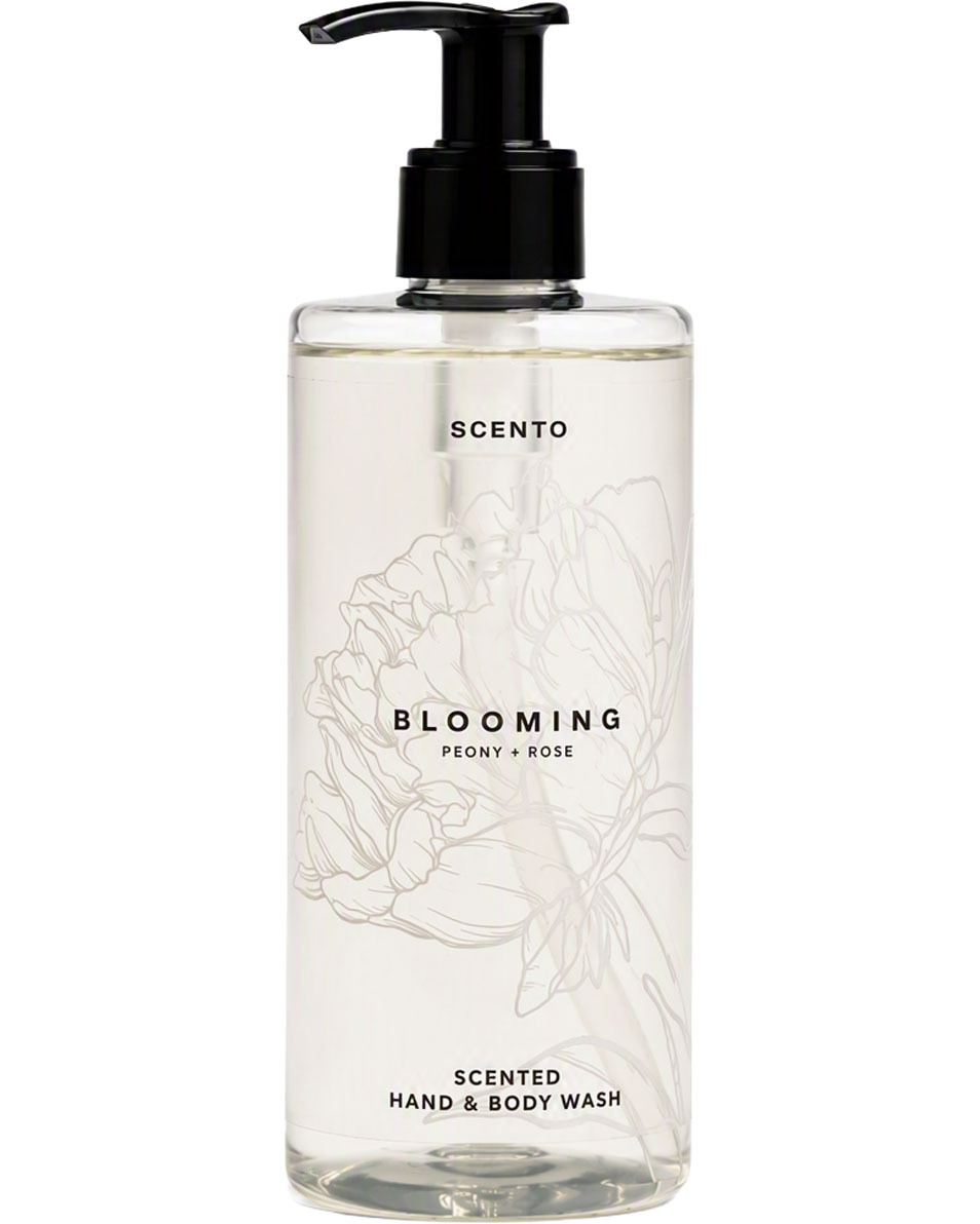 SCENTO blooming Geparfumeerd hand- en lichaamszeep Pioen & Roos 300 ML